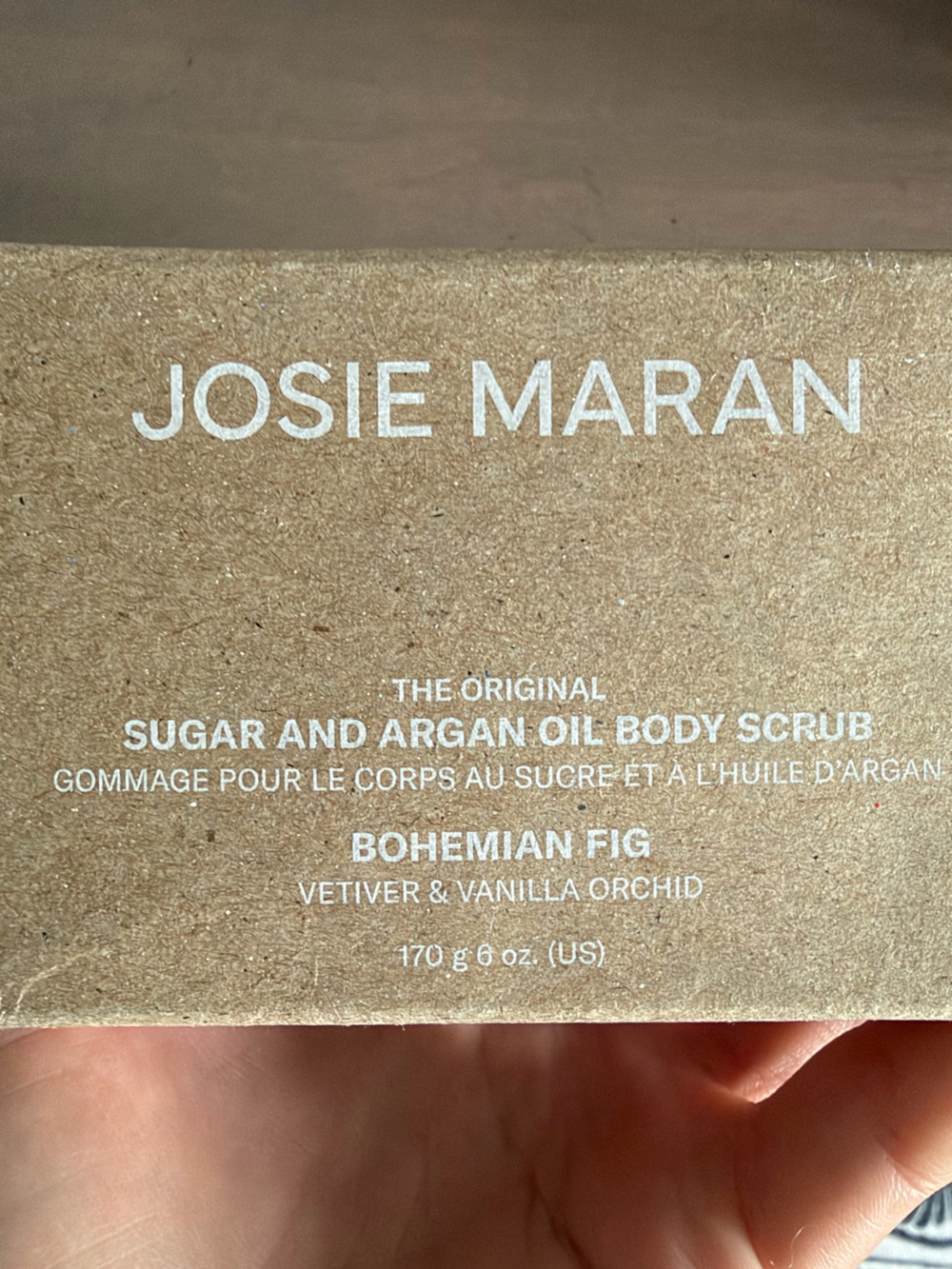 NWT JOSIE MARAN Brown Sugar and Argan Oil Body Scrub